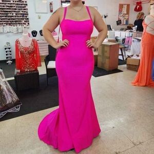 Elegant Pink Evening Gown